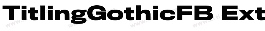TitlingGothicFB Exte字体转换